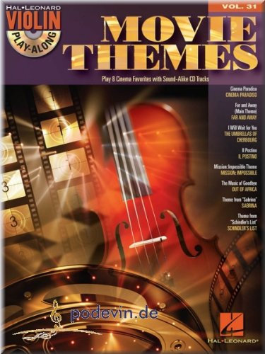 Movie Themes - Violin Play-Along - Violine Noten [Musiknoten]