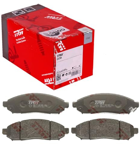 TRW GDB3404 Bremsbelagsatz, Scheibenbremse | Kompatibel mit: NISSAN MURANO I, NAVARA NP300, NAVARA NP300 Pritsche/Fahrgestell, PATHFINDER III