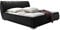 sette notti Polsterbett Bett 200x200 Schwarz, Kunstleder-Bett mit Liegefläche 200x200 cm, Bern Art Nr. 665-99-60000