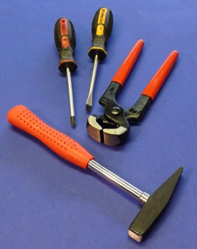 WIM-SHOP Kinder Werkzeug Hammer + ZWICKZANGE & SCHRAUBENDREHER TOP QUALITÄT