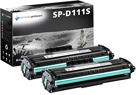Schneider Printware Toner | 140 Prozent mehr Druckleistung | kompatibel,als Ersatz für MLT-D111S /els für Samsung Xpress M2020 M2022 M2022W M2026 M2026W M2070 M2070F M2070FW M2070W, 2er-Pack