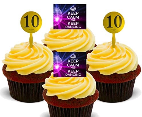 Made4You Strictly Come Dancing Edible Cupcake Toppers (Pack of 12) - Stand-up Wafer Cake Decorations