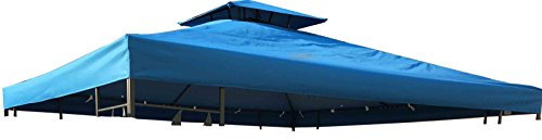 habeig Ersatzdach 310g/m² Wasserdicht, circa 3 x 3 m, Pavillondach Wasserfest, blau, 298 x 298 x 18 cm, 73035