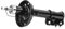 RIDEX Stoßdämpfer 854S0107 Federbein Gasdruck Vorne links