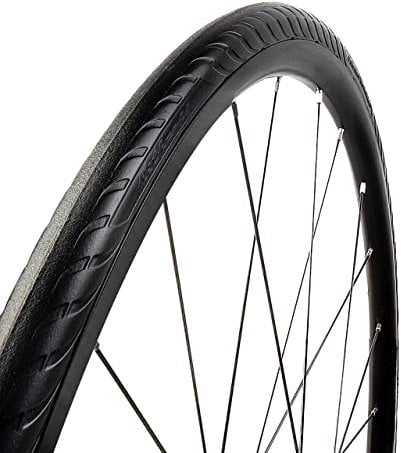Tannus 100% Pannenschutz-Reifen 700x25c (25-622) Airless Tire New Slick | Solider Rennradreifen Road, Farbe Midnight (Schwarz), Härte Hard