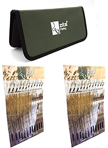 Zite Fishing Stiff Rig-Wallet Set inklusive 24 Boilie-Rigs