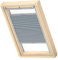 VELUX Original Wabenplissee, S08, Betongrau, mit Grauer Führungsschiene