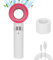 Agatige Eyelash Fan Air Conditioning, USB Rechargeable Portable Mini Eyelash Fan Dryer Bladeless Handheld Fan with Weight Base for Essential Eyelash Extension Supplies