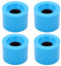 Alomejor 4pcs 60x45mm Skateboard Rollen 78A Longboard Cruiser Rollen Ersatzzubehör(Blau)