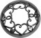 Create idea Kerzendeckel, Kerzenglas, Kerzenschirme, antikes Herzmuster, Kerzentopper, Deckel, Kerzenzubehör, Schattierungen, Zinklegierung, Silber