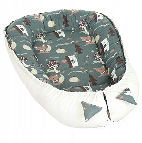 NEU PREMIUM VELVET Baby Nestchen Kokon Babynest Frühling 2022 Winter Animals