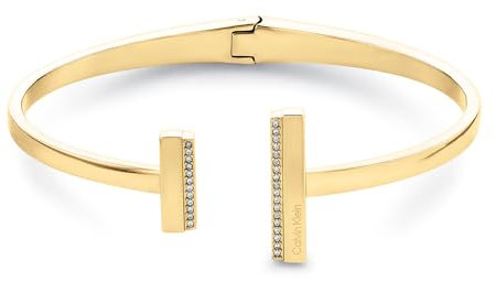 Calvin Klein Armreif für Damen Kollektion MINIMAL LINEAR mit Kristallen - 35000161