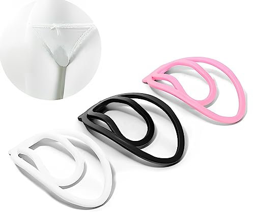ALMYMM Trainingclip Chastity Cage für Sissy Male Trainer Peniskäfig Clip,Keuschheitshöschen Herren Mimic Female Vaginal Keuschheitsgürtel Cock Cage Sex Spielzeug (Klein, Schwarz)