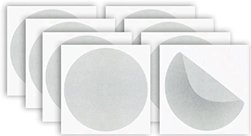 Pack 8ud Pegatinas Anticolisión para Cristales Vinilo Adhesivo Circular para Ventanas Previene Choques de Personas y Pájaros Adhesivos Antichoque para Vidrios Transparentes (12 cm, Mate)