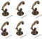 Mgoodoo 6 Stück Vintage Kleiderhaken Türhaken Haken Vintage Wand Kleiderhaken Schlafzimmer Mantel Hut Haken Vintage Garderobenhaken Garderobe Huthaken Mantelhaken für Küche Badezimmer mit Nägel