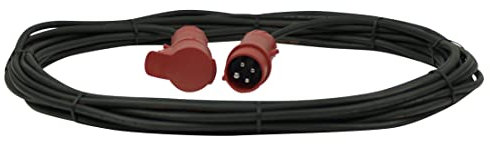 Rallonge Industrielle CEI Longueur 25 mètres. Câble H07RNF 4G2,5 avec fiche et prolongateur 16 Ampères 3P + T. Convient aux utilisations intensives; Chantier, Evénementiel… Robuste IK08/Etanche IP44.