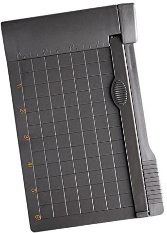 jojomis Tragbarer Präzisions-Papierschneider, 15,2 cm, Schneidebrett, Guillotine, Foto-Coupon, laminiertes Papier, Bastelprojekt, Büro, Grau