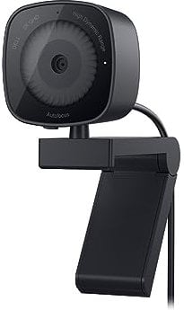 Dell Webcam WB3023-2K QHD/FHD/HD Resolution, Sony Sensor, f2.0 Aperture, Face Detection, Noise Reduction Mic, 2X HD Zoom, USB-A, Microsoft Teams/Zoom Certified - Black