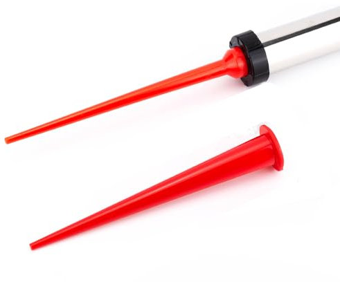 ANZHUO Caulking nozzle for sausage caulking gun curved caulking nozzle applicator used for sealing seams installing glass doors and windows tiles kitchenware advertisements (2 pieces)