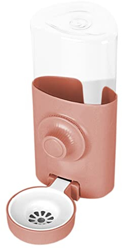 Distributeur Eau Lapin 600ml Suspendue Abreuvoir Lapin Automatique Biberon Cochon d'Inde Anti-Goutte Biberon Hamster pour Lapin Chinchilla Cochon d'Inde Hérisson Furet