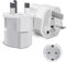 【2 Pièces】 Adaptateur Prise Anglaise, YINMIU Adaptateurs de Voyage France Europe ver UK, Type G Prise pour Angleterre, Irlande, Singapour, Malaisie, Maldives, Malte, Hongkong