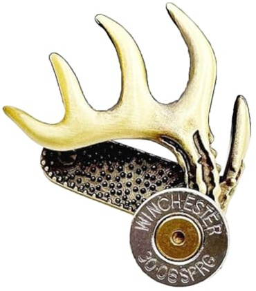 Einzigartiger Hutclip aus Messing, stilvolle Hirschhorn-förmige Krempe, leichter Kappenclip für Jäger, einzigartiges Geschenk für Jagd-Enthusiasten, Metall