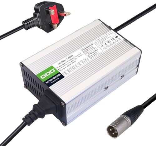 QDD 54.6V 4A Battery Charger For 13S 48V Lithium Battery Pack with 3 Pin XLR (1+2-) Connector