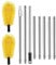 Gutter Cleaning Brush - Long Reach Gutter Cleaner With Flexible Head | 2.85 Meters Long Roof Gutter Cleaning Brush | Gutter Leaves Removal Brush | Gutter Cleaning Tool For Home Maintenance