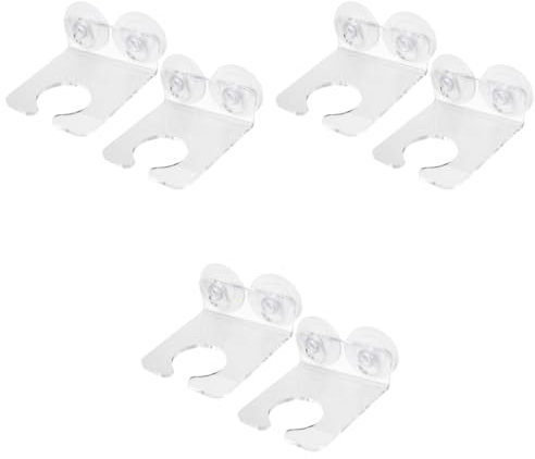Cabilock 3 Sätze Weinglasregal Weintassenregal Für Die Badewanne Badewannen-tassenständer Dusche Badewanne Bierhalter Saugnapfhalter Becherregal Für Die Wand Transparent Acryl 2 Stück * 3