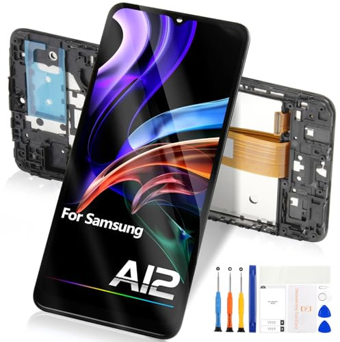Pantalla táctil LCD Atwist para Samsung Galaxy A12 A125, A125M, A125U, A125F/DSN, de digitalizador de pantalla de vidrio con kit de reparación (no compatible con A12s/A127)