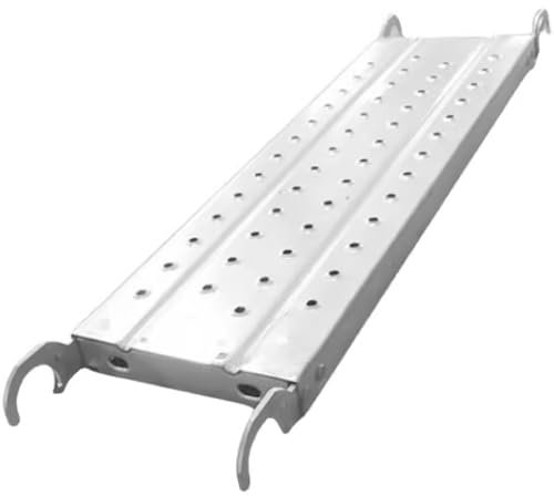 Ampia Scala per ponteggi, passerella da 3/4/5/6 Piedi, Accessorio per Piattaforma di ponteggi Antiscivolo, ausilio per banco da Lavoro per Scale Interne ed Esterne (150x24x5,5 cm)