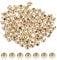 PATIKIL Champagne Gold Filled Spacer Beads, 90Pcs 2mm Metal Smooth Round Ball Beads for Bracelet Jewelry Making Necklace DIY