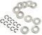 LAVAS Kit di 10 Clip E for rondelle del Tamburo della Frizione della Motosega MS250 for STIHL 017 018 019 021 025 MS170 MS180 MS250, Ricambio for 9460 624 0801