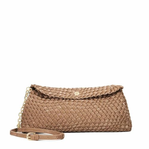 Dune London ENCOURAGE Woven Clutch With Cross Body Strap Clutch Bag