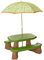 Step2 Naturally Playful Tavolo da picnic per 6 bambini con ombrellone | Set da picnic per bambino in plastica