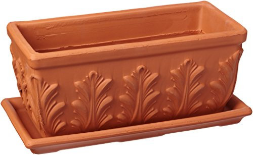 Westerwälder Blumentopf-Fabrik Spang BB Set Pflanzkasten, 41 x 18 x 17 cm, tonrot