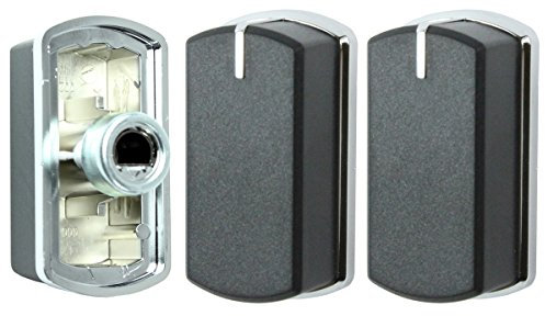 Belling Genuine 444449565 444449566 Oven Cooker Hob Control Switch Knobs (Black / Silver, Pack of 3)