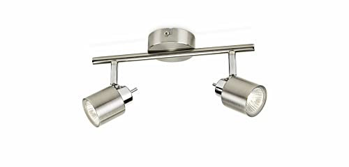Philips Meranti Leuchte mit Strahlern, ohne Leuchtmittel, Nickel 2 x 35 W bronze, Nicht Anwenden.