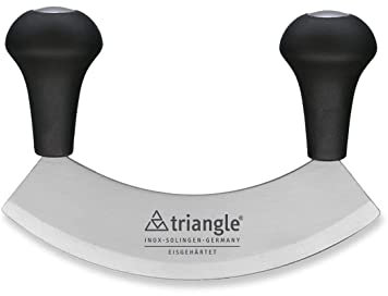 triangle 41 211 14 02 Wiegemesser 14 cm, einschneidig, gehärtet Made in Solingen/Germany professionelle Qualität Kräutermesser