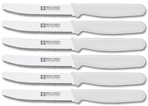 Brötchenmesser 11cm 6er Set (Weiß)