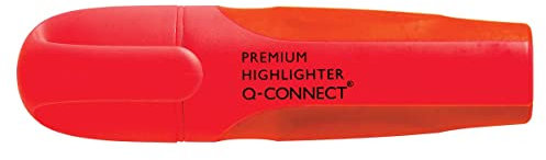 Q-Connect KF16102 Textmarker Einzelfarben 2-5mm rot