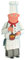 Pop Up Karte Chef-Koch: Liebevoll gezeichnete 3D Karte von einem Koch mit Kochtopf, Geburtstagskarte, Deko, Einladungskarte zum Kochabend oder Küchen-Party, Geschenkgutschein, mit Umschlag
