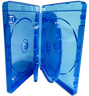 MediaRange Blu-ray-Hülle für 6 Discs, 22mm, Blau, 30er-Pack | 30er-Pack | Coverfolie | Booklet-Halter | für 6 Discs