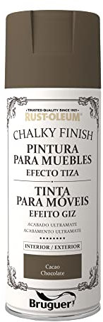 Rust-Oleum Bruguer Chalky Finish pintura para muebles en spray Cacao 400 ml