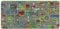 Primaflor Spielteppich mit Straßen & Kreisverkehr – Spielteppich für Kinder 160x200 cm – pflegeleichter Kinderteppich mit Straßen