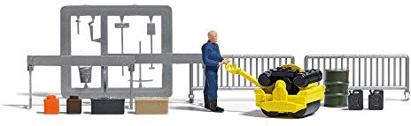 Busch 7805 Road Roller Scene Kit