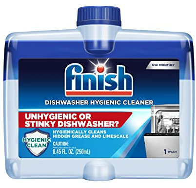 Finish Fresh Scent Dishwasher Cleaner - 8.45 oz, Removes Hard Water & Grease, Monthly Use