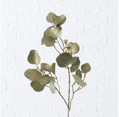 BOLTZE Zweig Dekozweig mit Glitterfinish Polyester grün H 85 cm