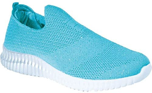 Hurry Jump Basket Femme Basse Ultra lègère et Confortable Idéale comme Basket de Course et comme Chaussure de Travail infirmière ou en Milieu Hospitalier Turquoise