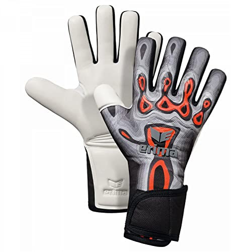Erima Unisex Erwachsene Flex-Ray Pro Torwarthandschuh, Fiery Coral/schwarz, 11,5